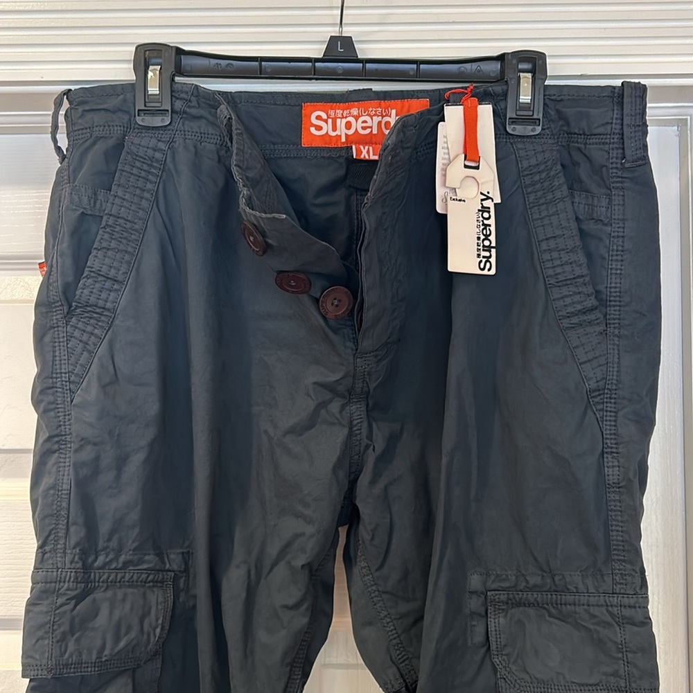 Brand New SUPERDRY Cargos in Navy Blue, Sz. XL 👌🏼